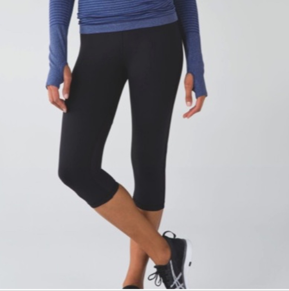 Lululemon Real Quick Crop Black